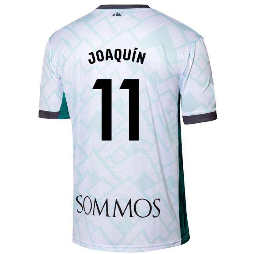 Danxen Heren Joaquín Muñoz #11 Wit Groen Uitshirt Uittenue 2024/25 T-Shirt