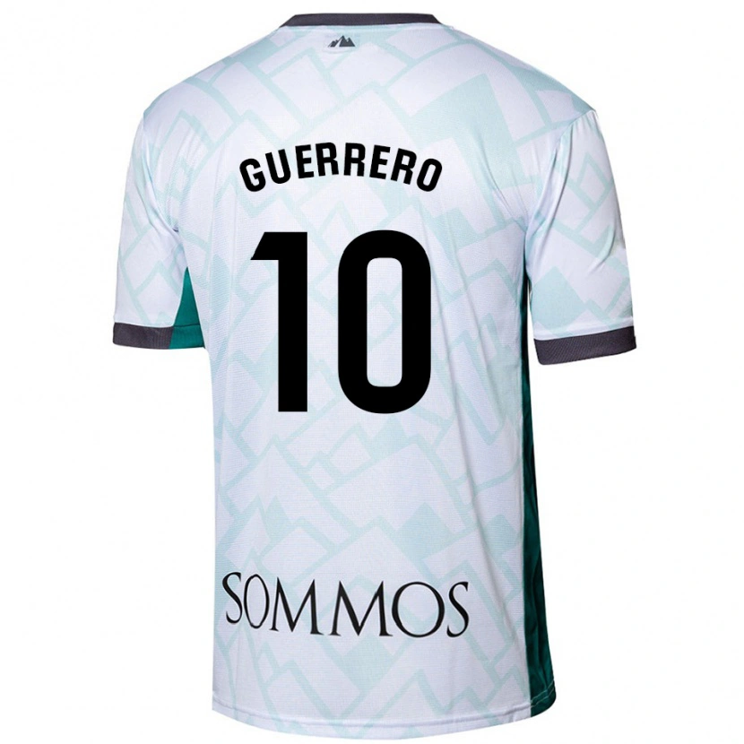 Danxen Heren Fernando Guerrero #10 Wit Groen Uitshirt Uittenue 2024/25 T-Shirt