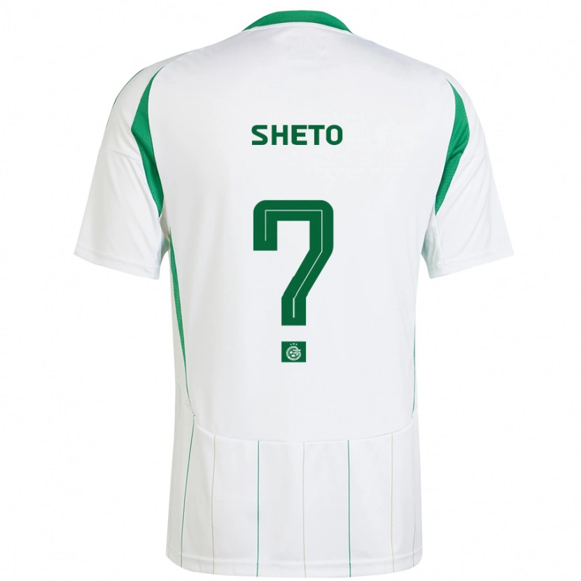 Danxen Heren Sahar Sheto #0 Witgroen Uitshirt Uittenue 2024/25 T-Shirt