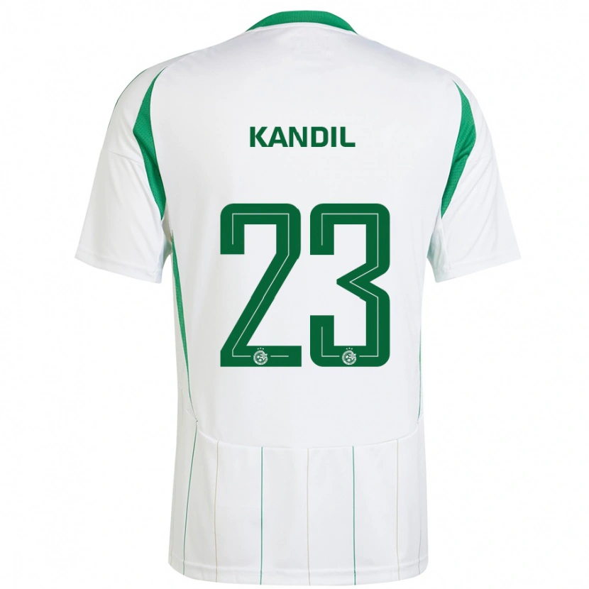 Danxen Heren Maor Kandil #23 Witgroen Uitshirt Uittenue 2024/25 T-Shirt