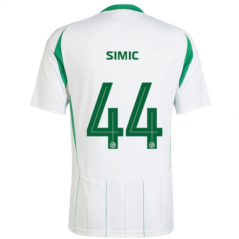 Danxen Heren Lorenco Simic #44 Witgroen Uitshirt Uittenue 2024/25 T-Shirt