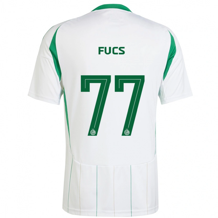 Danxen Heren Roee Fucs #77 Witgroen Uitshirt Uittenue 2024/25 T-Shirt