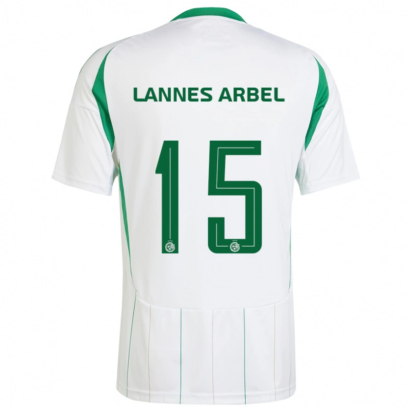 Danxen Heren Tomer Lannes Arbel #15 Witgroen Uitshirt Uittenue 2024/25 T-Shirt