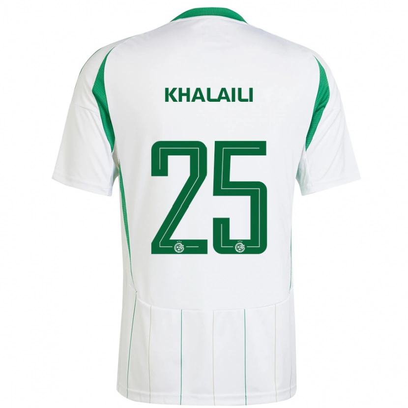 Danxen Heren Anan Khalaili #25 Witgroen Uitshirt Uittenue 2024/25 T-Shirt