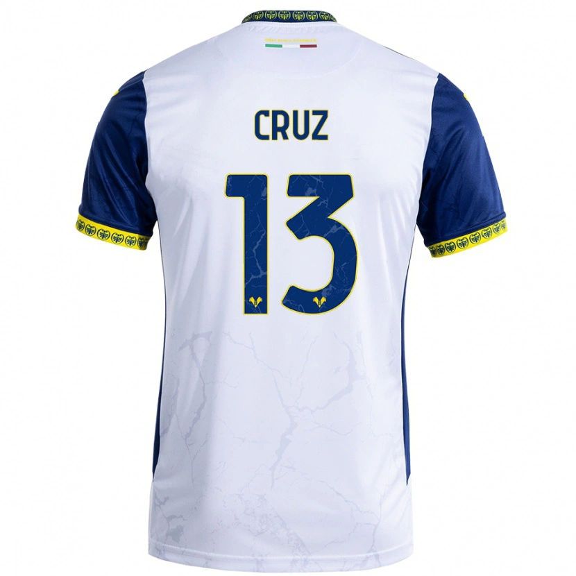 Danxen Heren Juan Manuel Cruz #13 Witblauw Uitshirt Uittenue 2024/25 T-Shirt