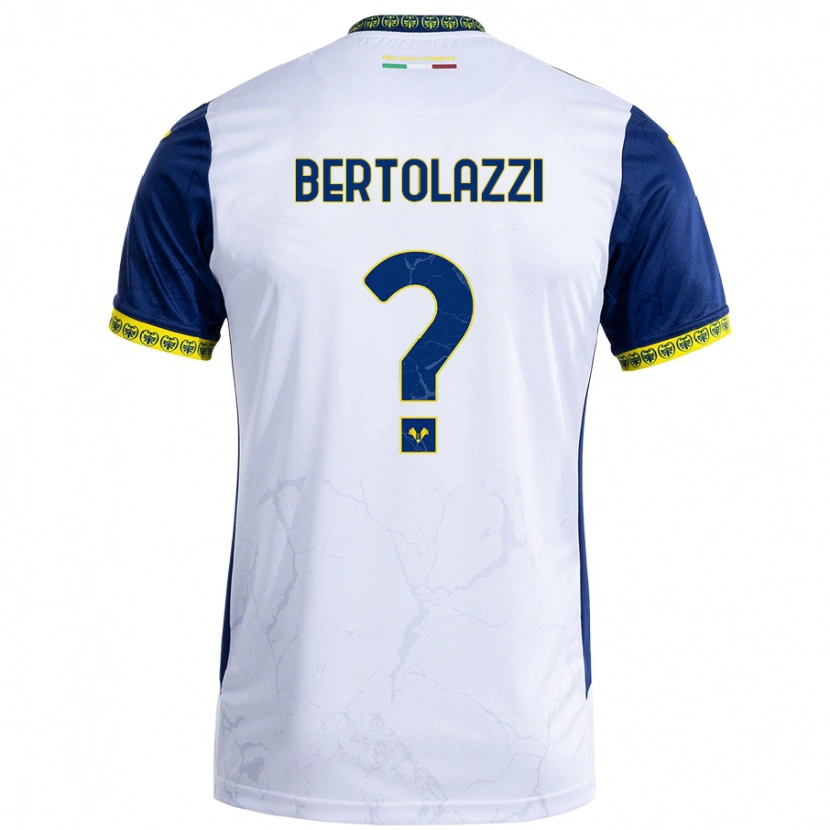 Danxen Heren Giovanni Bertolazzi #0 Witblauw Uitshirt Uittenue 2024/25 T-Shirt