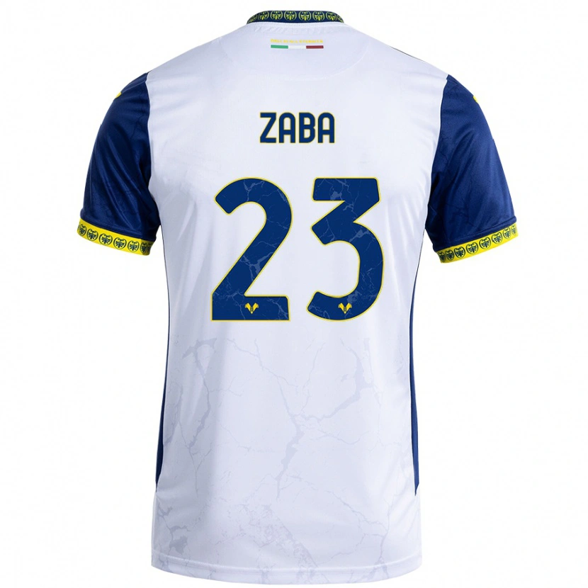 Danxen Heren Nelson Zaba #23 Witblauw Uitshirt Uittenue 2024/25 T-Shirt