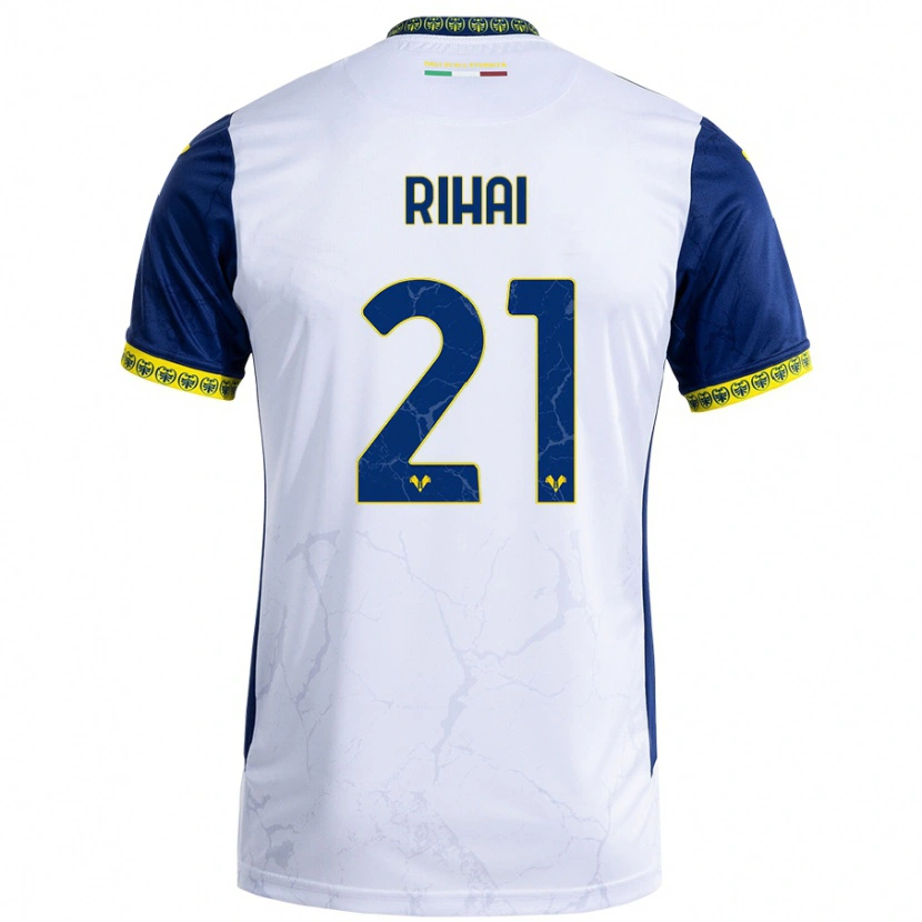 Danxen Heren Aiman Rihai #21 Witblauw Uitshirt Uittenue 2024/25 T-Shirt