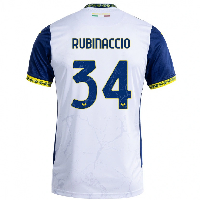 Danxen Heren Nikol Rubinaccio #34 Witblauw Uitshirt Uittenue 2024/25 T-Shirt