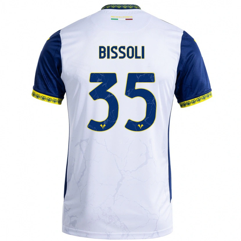 Danxen Heren Noemí Bissoli #35 Witblauw Uitshirt Uittenue 2024/25 T-Shirt