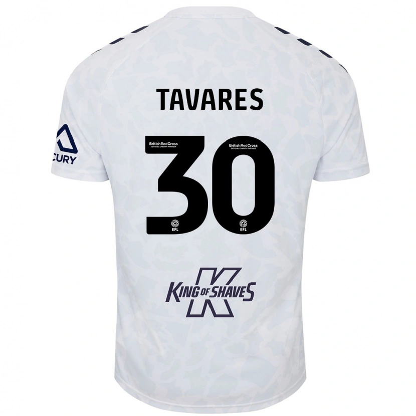 Danxen Heren Fábio Tavares #30 Wit Uitshirt Uittenue 2024/25 T-Shirt