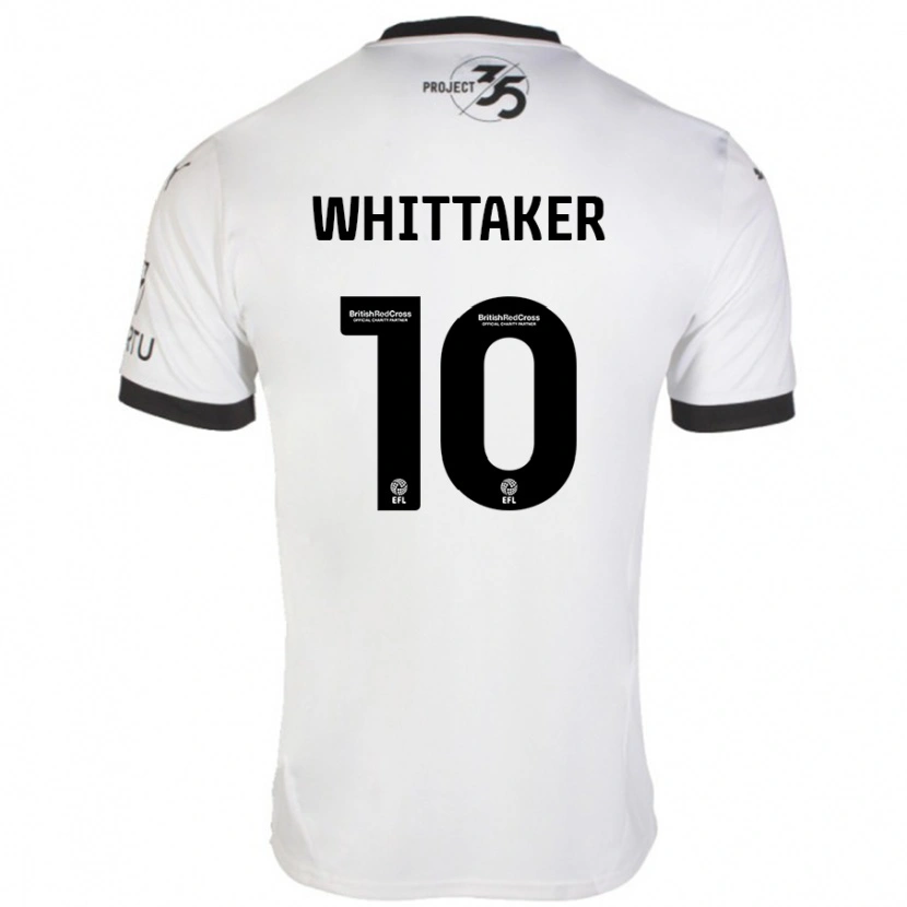 Danxen Heren Morgan Whittaker #10 Wit Zwart Uitshirt Uittenue 2024/25 T-Shirt