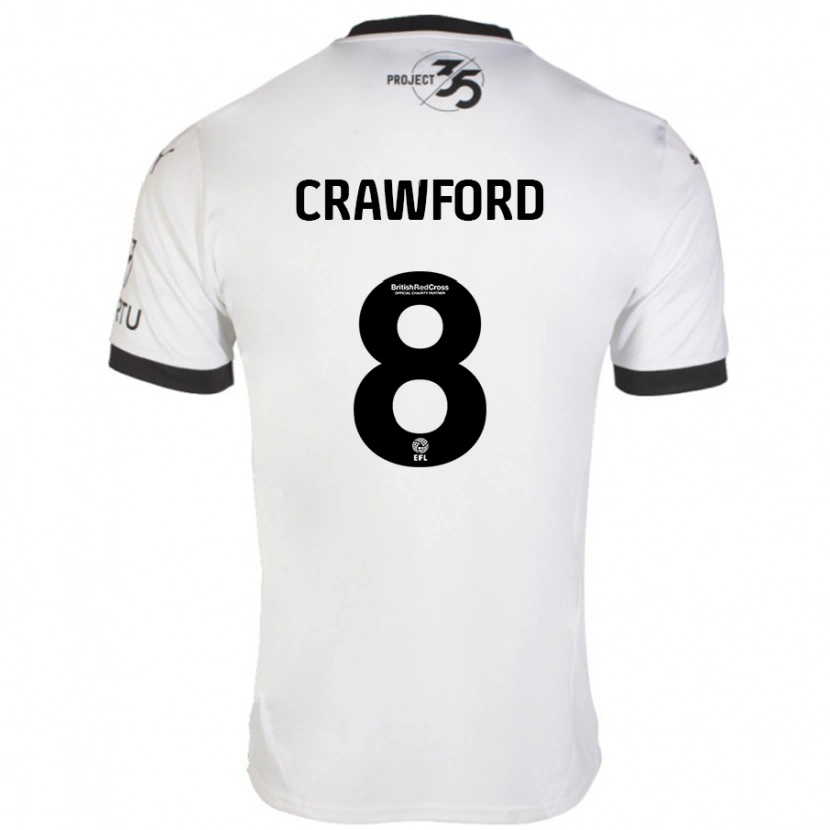 Danxen Heren Imy Crawford #8 Wit Zwart Uitshirt Uittenue 2024/25 T-Shirt