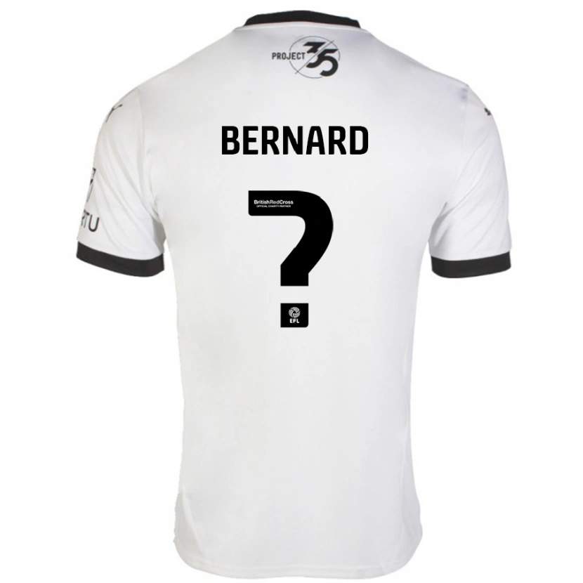 Danxen Heren Josh Bernard #0 Wit Zwart Uitshirt Uittenue 2024/25 T-Shirt