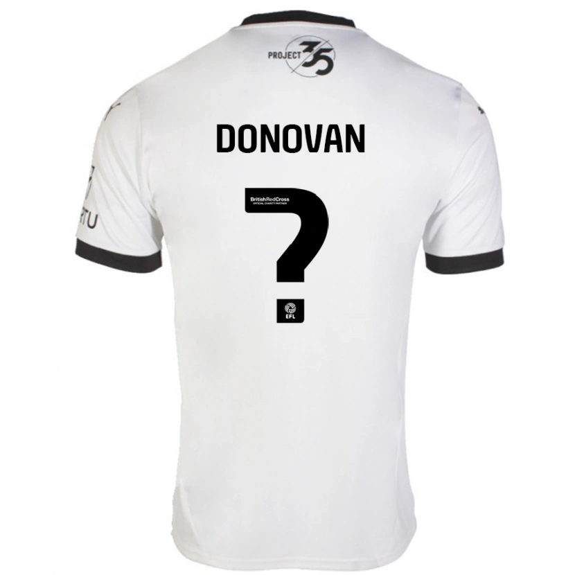 Danxen Heren Henry Donovan #0 Wit Zwart Uitshirt Uittenue 2024/25 T-Shirt