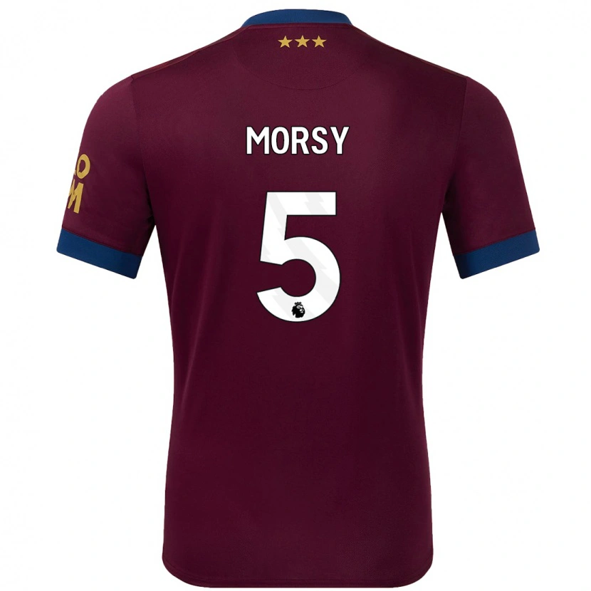 Danxen Heren Sam Morsy #5 Bruin Uitshirt Uittenue 2024/25 T-Shirt