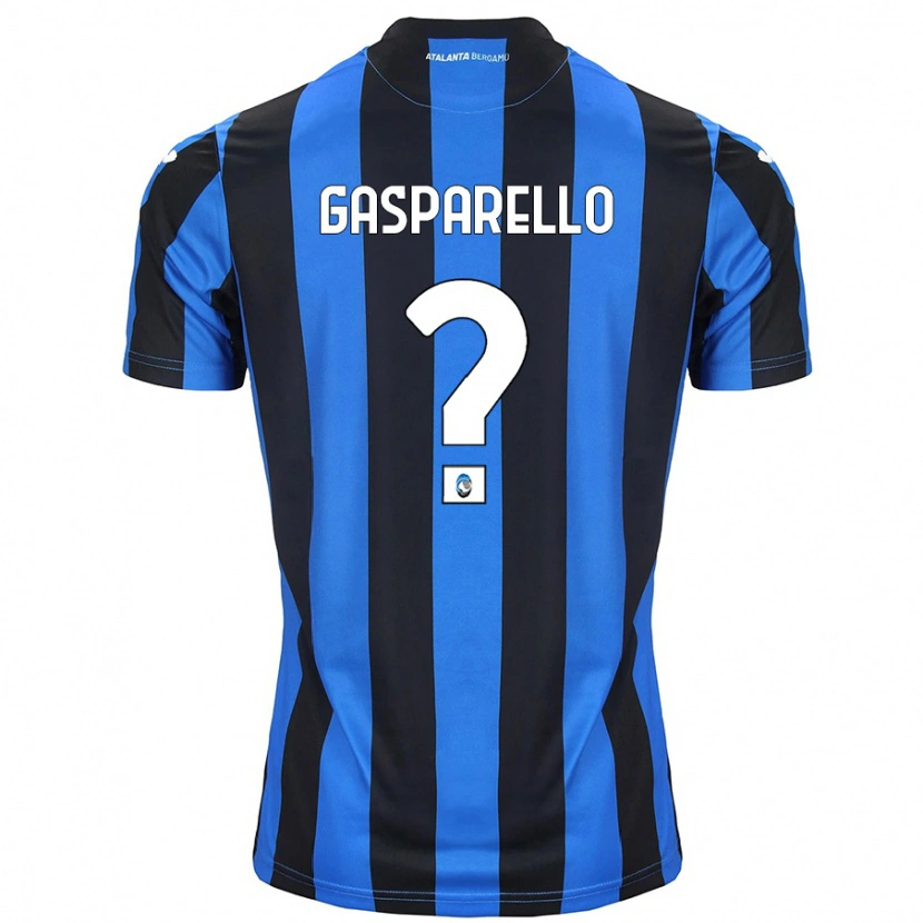 Danxen Dames Francesco Gasparello #0 Blauw Zwart Thuisshirt Thuistenue 2024/25 T-Shirt