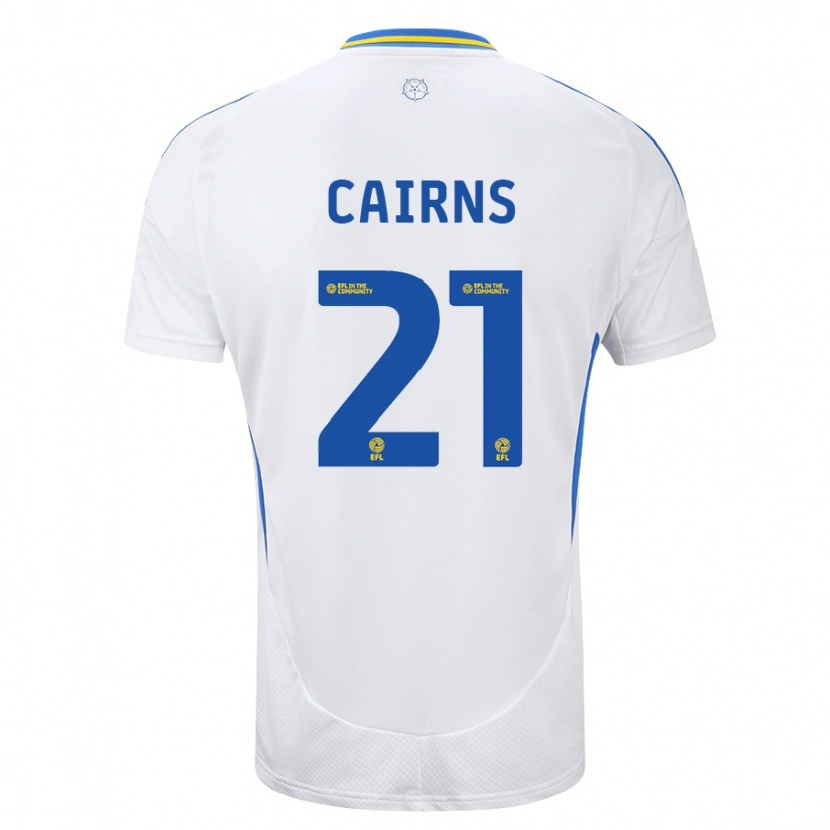 Danxen Dames Alex Cairns #21 Wit Blauw Thuisshirt Thuistenue 2024/25 T-Shirt