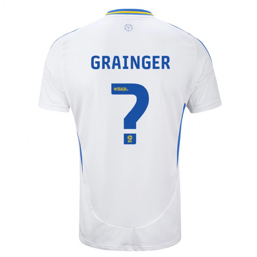 Danxen Dames Owen Grainger #0 Wit Blauw Thuisshirt Thuistenue 2024/25 T-Shirt