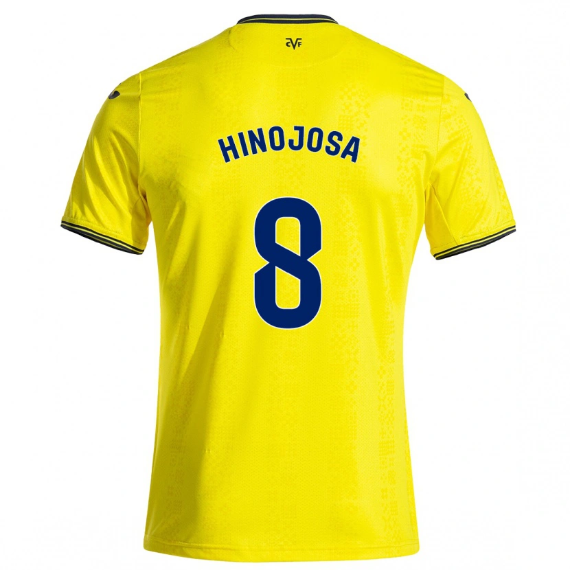 Danxen Dames Sergio Hinojosa #8 Geel Zwart Thuisshirt Thuistenue 2024/25 T-Shirt