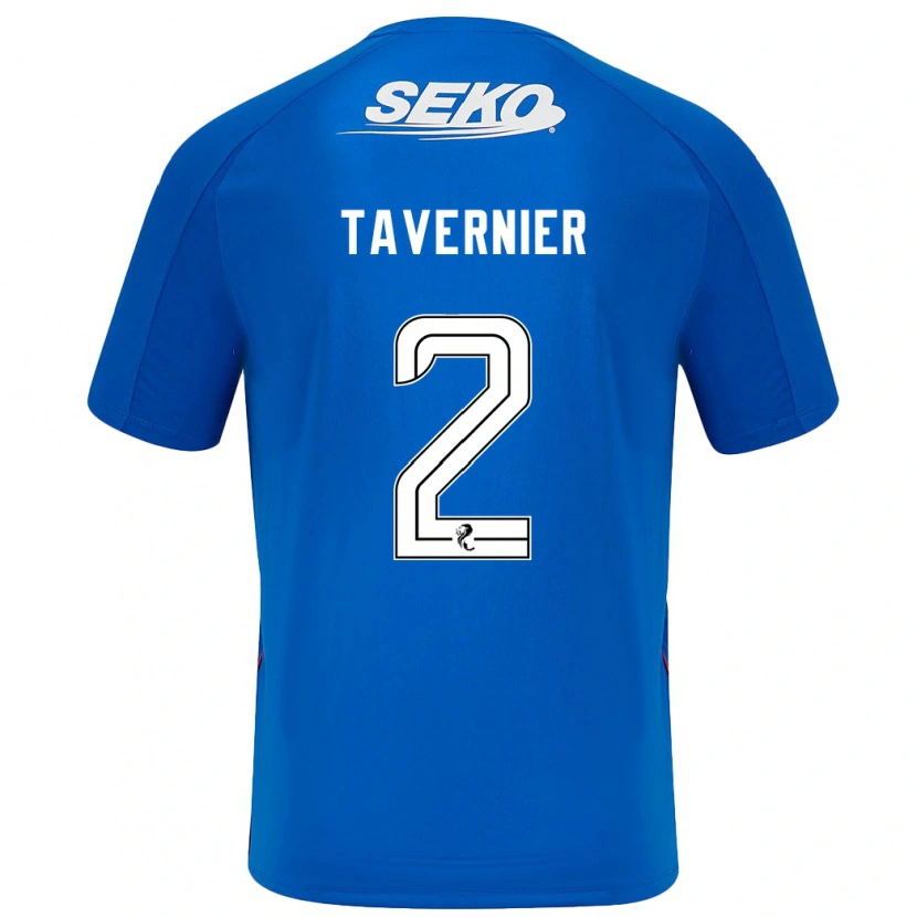 Danxen Dames James Tavernier #2 Donkerblauw Thuisshirt Thuistenue 2024/25 T-Shirt