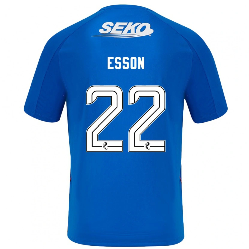 Danxen Dames Victoria Esson #22 Donkerblauw Thuisshirt Thuistenue 2024/25 T-Shirt