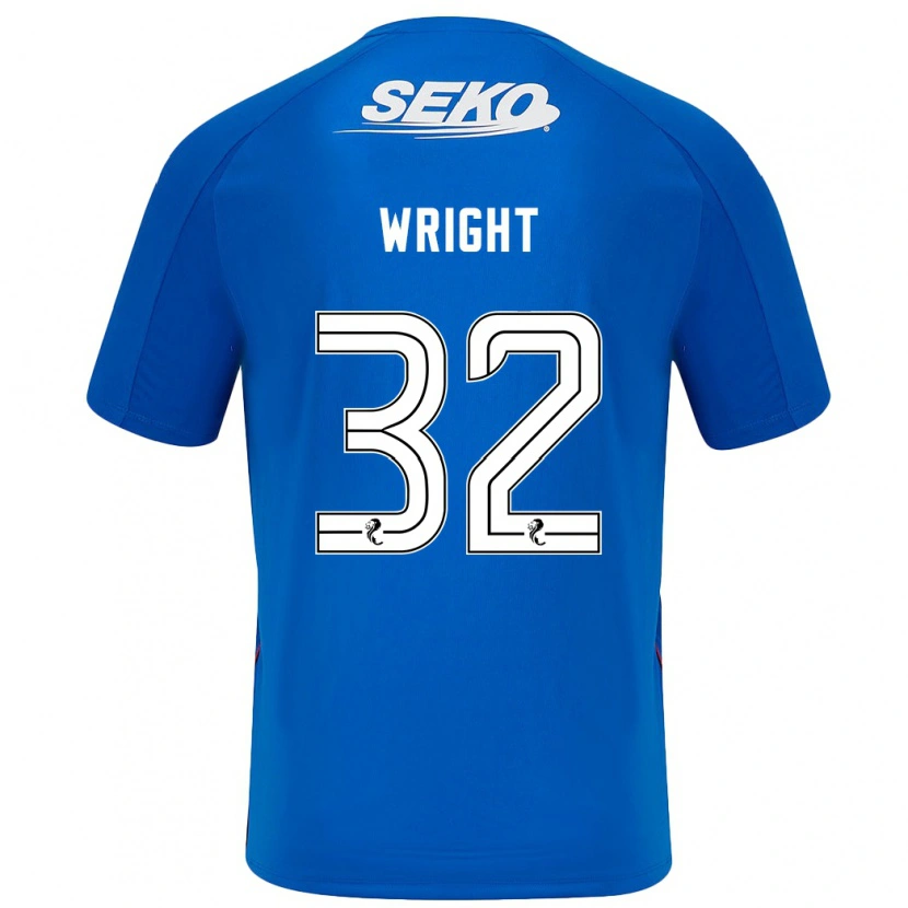 Danxen Dames Kieran Wright #32 Donkerblauw Thuisshirt Thuistenue 2024/25 T-Shirt