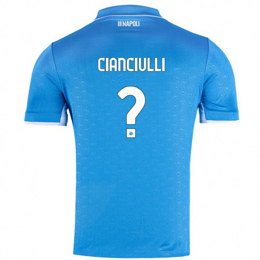 Danxen Dames Antonio Cianciulli #0 Hemelsblauw Thuisshirt Thuistenue 2024/25 T-Shirt