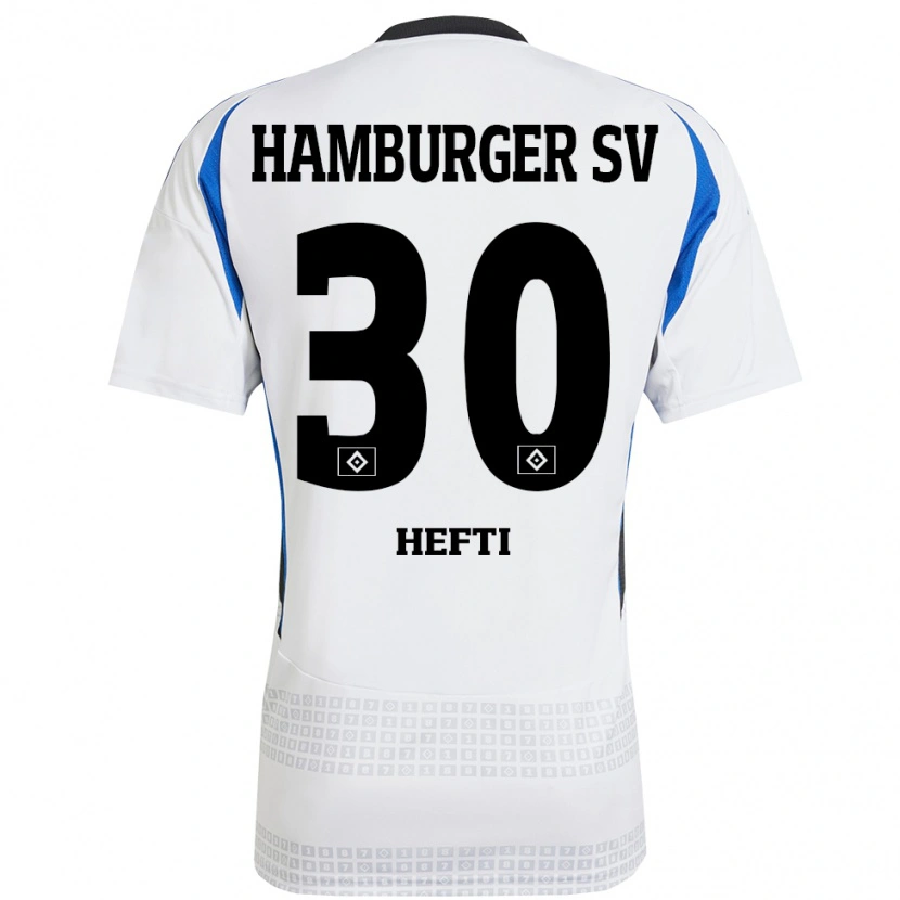 Danxen Dames Silvan Hefti #30 Wit Blauw Thuisshirt Thuistenue 2024/25 T-Shirt