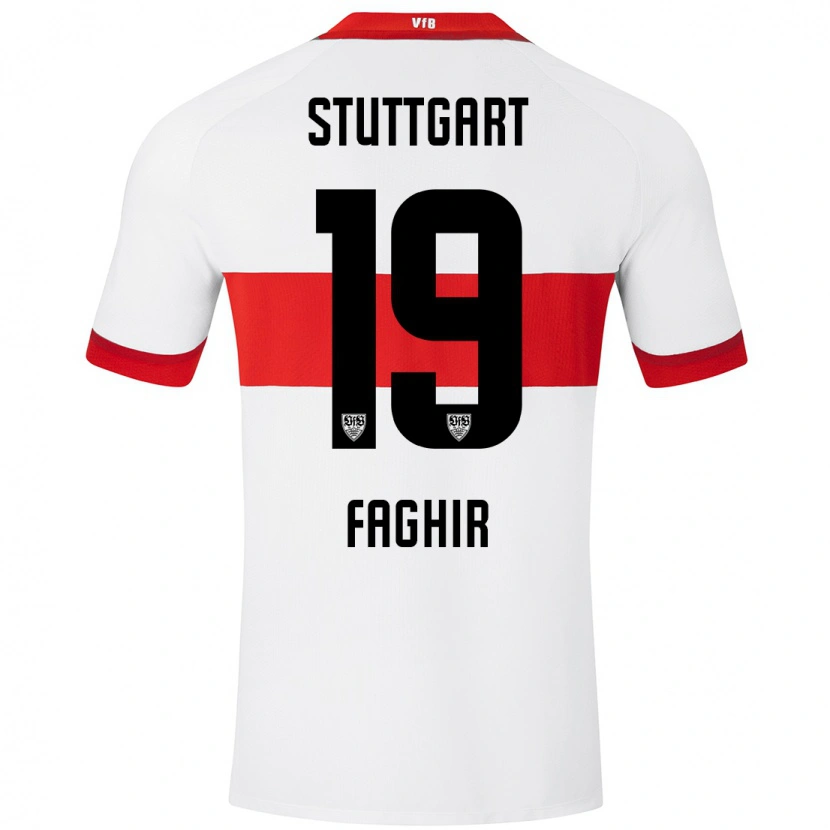 Danxen Dames Wahid Faghir #19 Wit Rood Thuisshirt Thuistenue 2024/25 T-Shirt