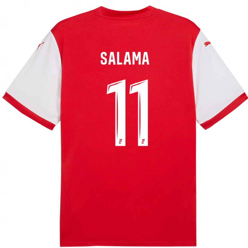 Danxen Dames Amine Salama #11 Rood Wit Thuisshirt Thuistenue 2024/25 T-Shirt