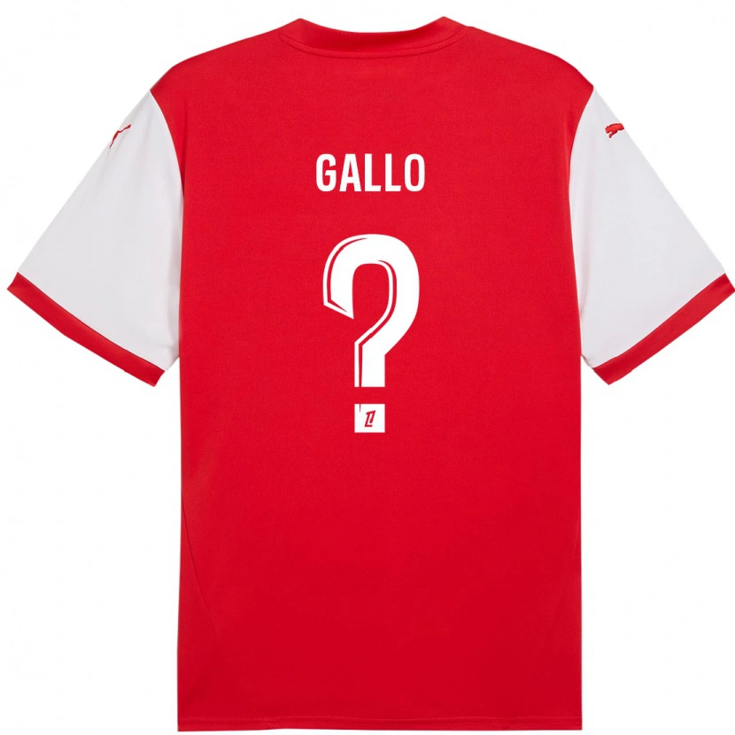 Danxen Dames Noan Gallo #0 Rood Wit Thuisshirt Thuistenue 2024/25 T-Shirt