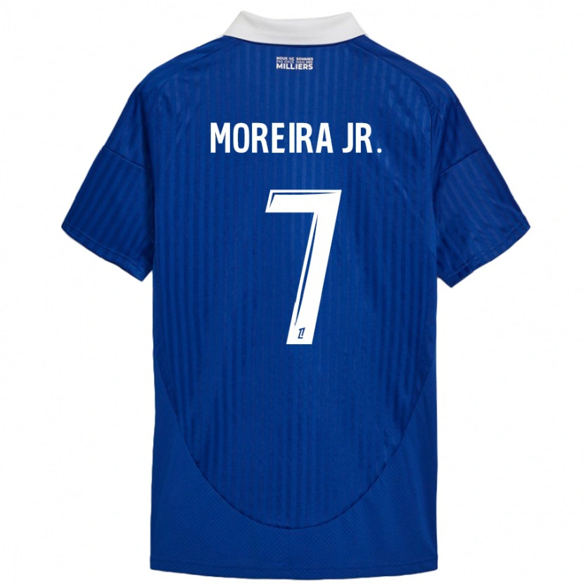 Danxen Dames Diego Moreira #7 Blauw Wit Thuisshirt Thuistenue 2024/25 T-Shirt