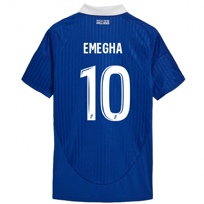 Danxen Dames Emanuel Emegha #10 Blauw Wit Thuisshirt Thuistenue 2024/25 T-Shirt