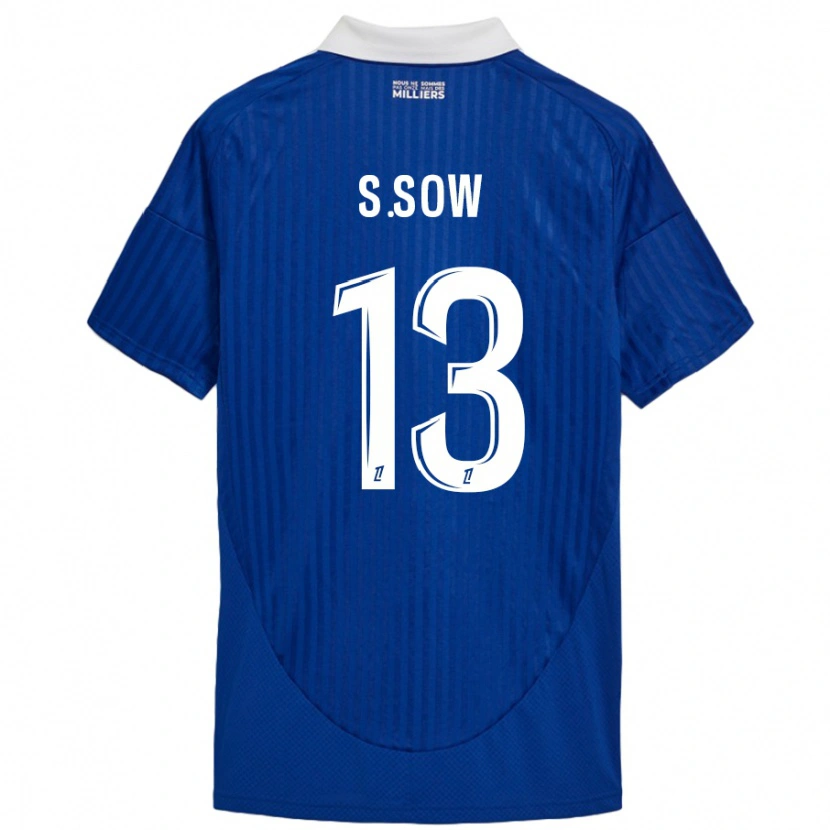 Danxen Dames Saïdou Sow #13 Blauw Wit Thuisshirt Thuistenue 2024/25 T-Shirt