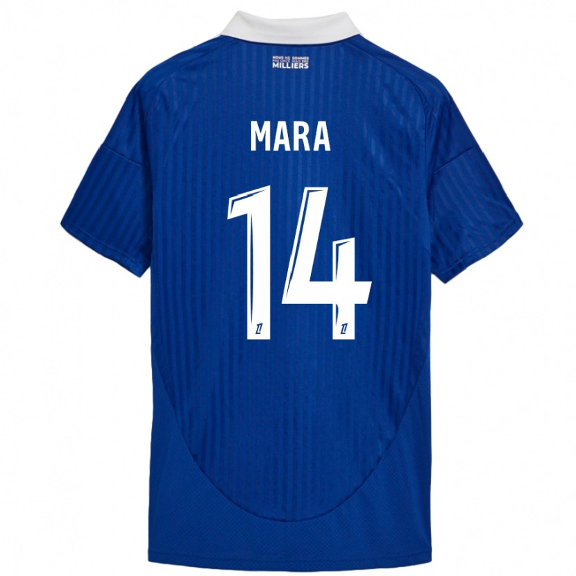 Danxen Dames Sékou Mara #14 Blauw Wit Thuisshirt Thuistenue 2024/25 T-Shirt