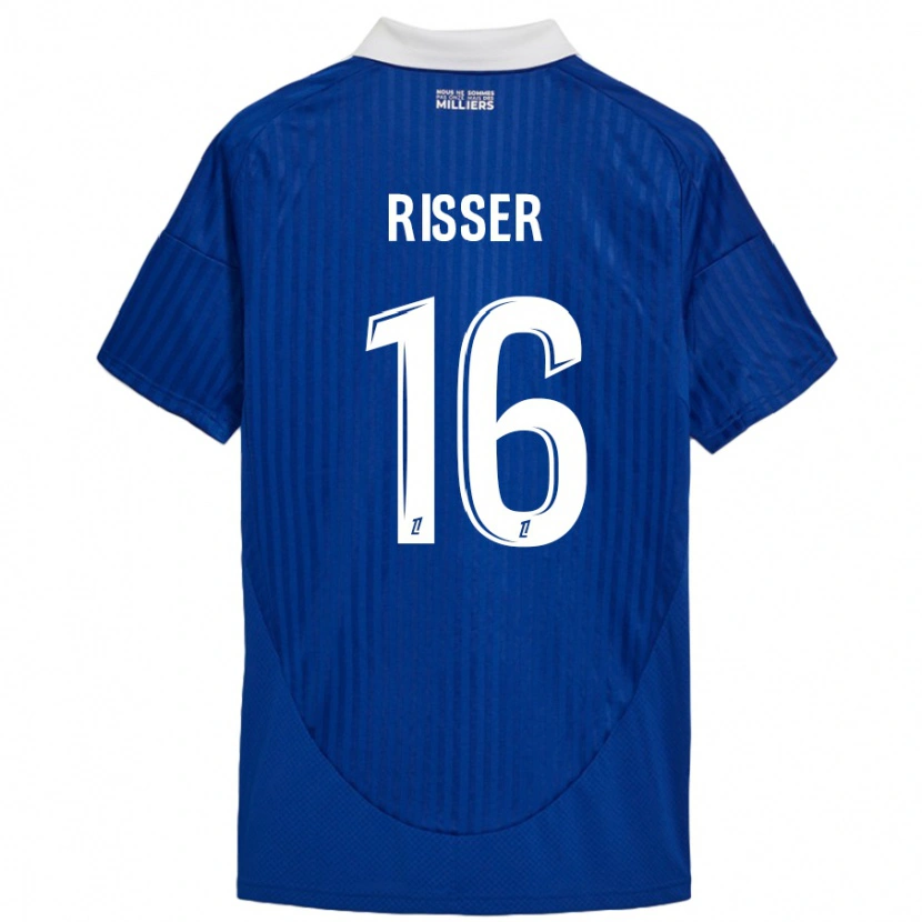 Danxen Dames Robin Risser #16 Blauw Wit Thuisshirt Thuistenue 2024/25 T-Shirt