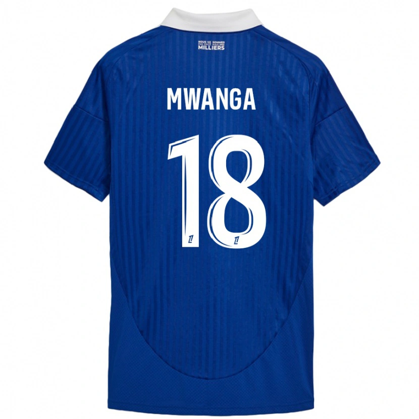 Danxen Dames Junior Mwanga #18 Blauw Wit Thuisshirt Thuistenue 2024/25 T-Shirt