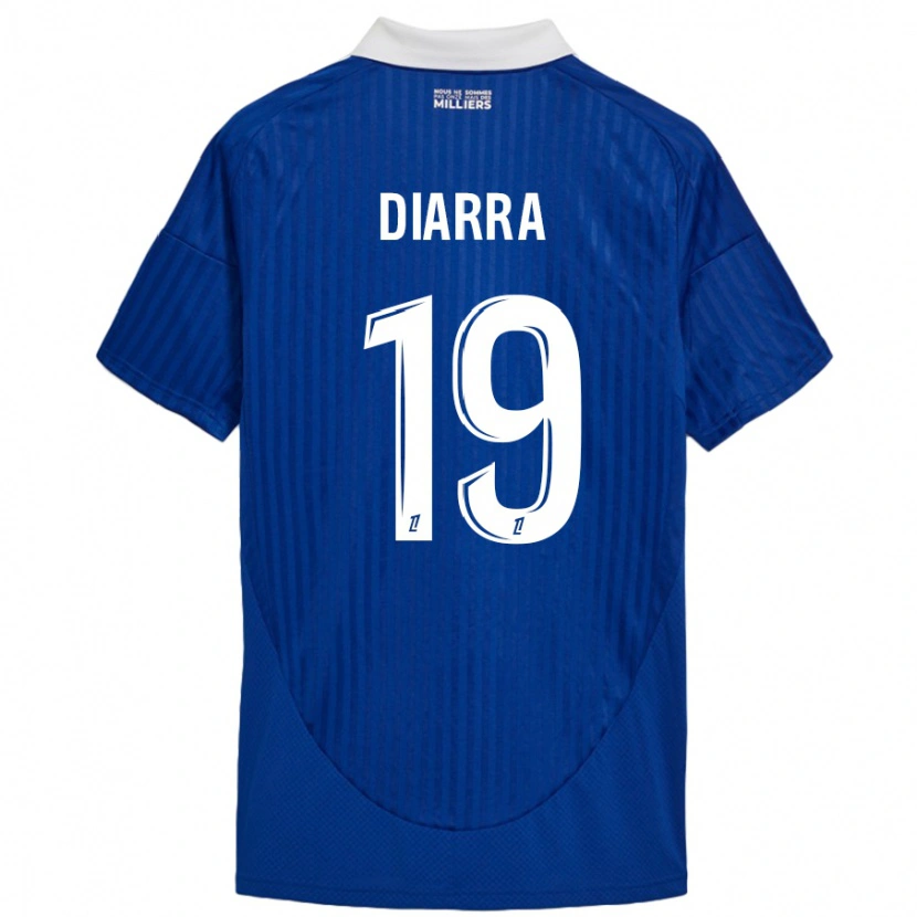 Danxen Dames Habib Diarra #19 Blauw Wit Thuisshirt Thuistenue 2024/25 T-Shirt