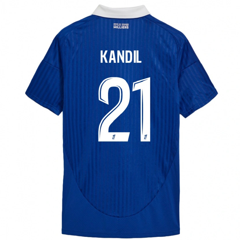 Danxen Dames Nordine Kandil #21 Blauw Wit Thuisshirt Thuistenue 2024/25 T-Shirt