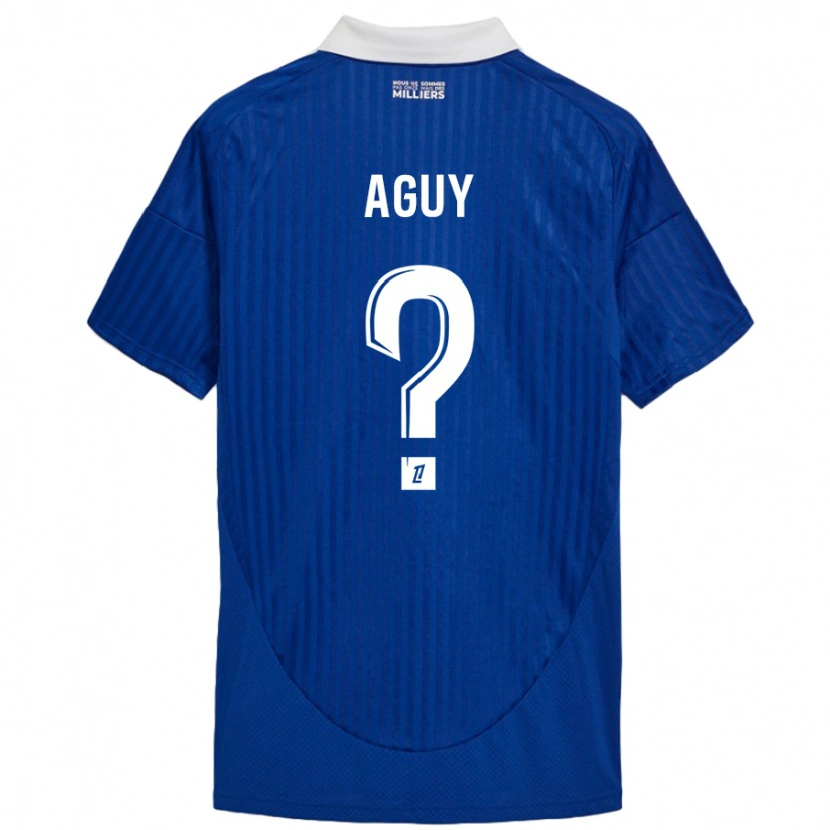 Danxen Dames David Aguy #0 Blauw Wit Thuisshirt Thuistenue 2024/25 T-Shirt