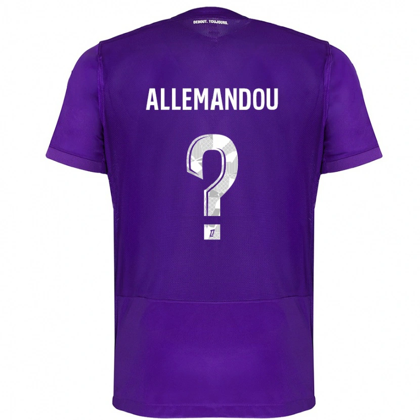 Danxen Dames Teddy Allemandou #0 Paars Wit Thuisshirt Thuistenue 2024/25 T-Shirt