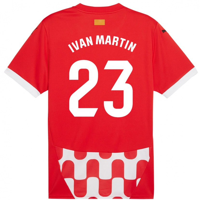 Danxen Dames Iván Martín #23 Rood Wit Thuisshirt Thuistenue 2024/25 T-Shirt