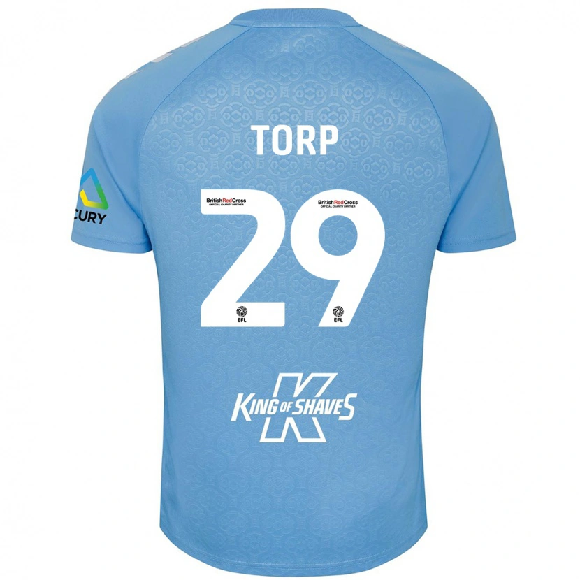 Danxen Dames Victor Torp #29 Blauw Wit Thuisshirt Thuistenue 2024/25 T-Shirt