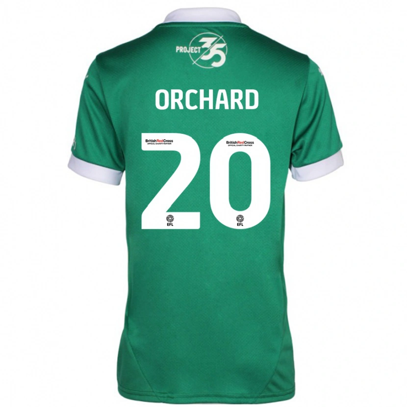 Danxen Dames Fern Orchard #20 Groen Wit Thuisshirt Thuistenue 2024/25 T-Shirt