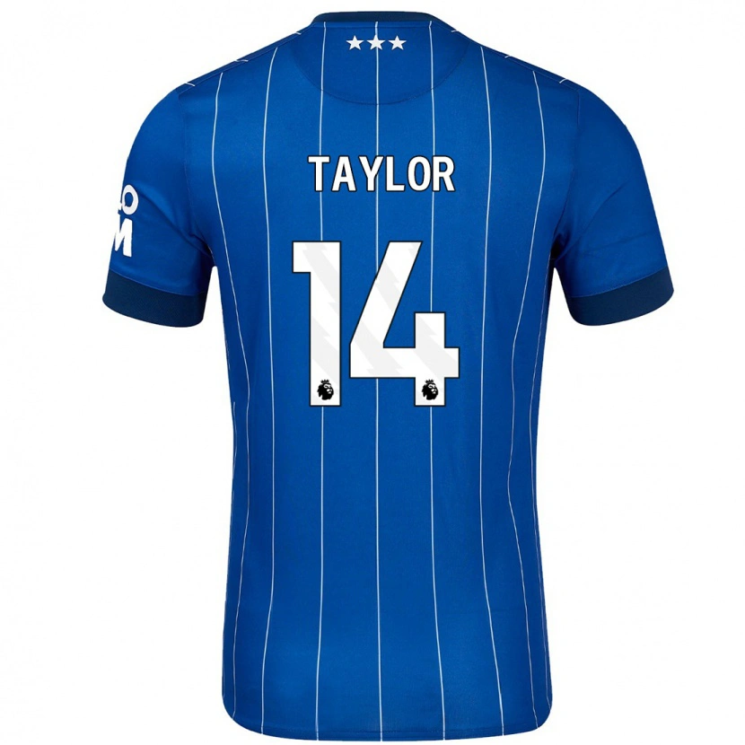 Danxen Dames Jack Taylor #14 Marineblauw Thuisshirt Thuistenue 2024/25 T-Shirt