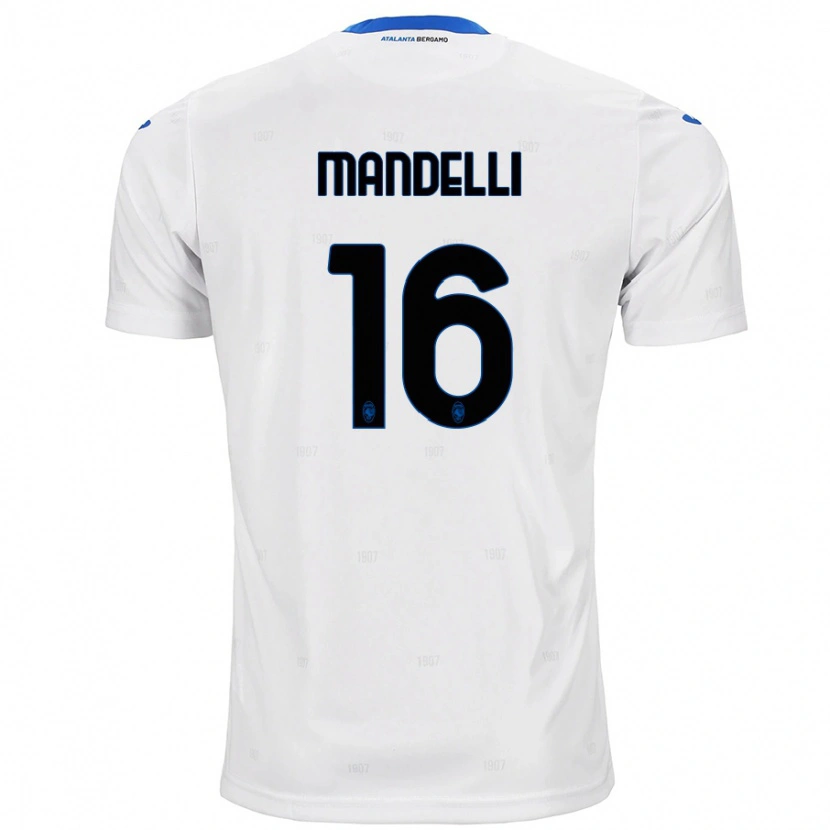 Danxen Dames Giulia Mandelli #16 Wit Uitshirt Uittenue 2024/25 T-Shirt