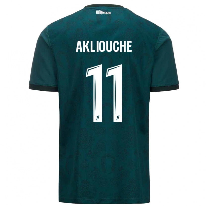 Danxen Dames Maghnes Akliouche #11 Donkergroen Uitshirt Uittenue 2024/25 T-Shirt