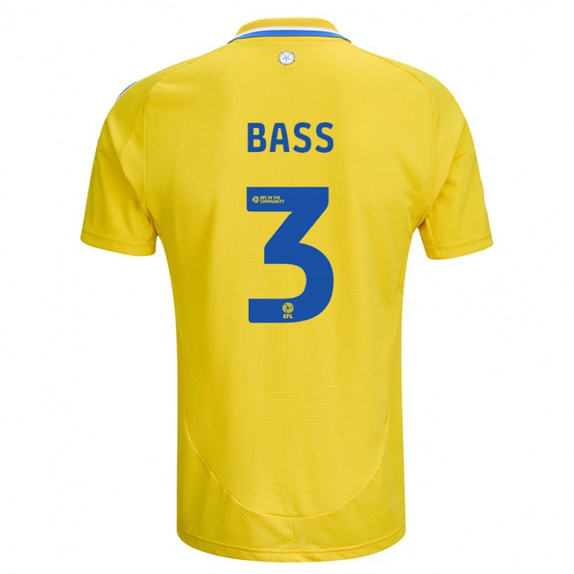 Danxen Dames Rebekah Bass #3 Geel Blauw Uitshirt Uittenue 2024/25 T-Shirt