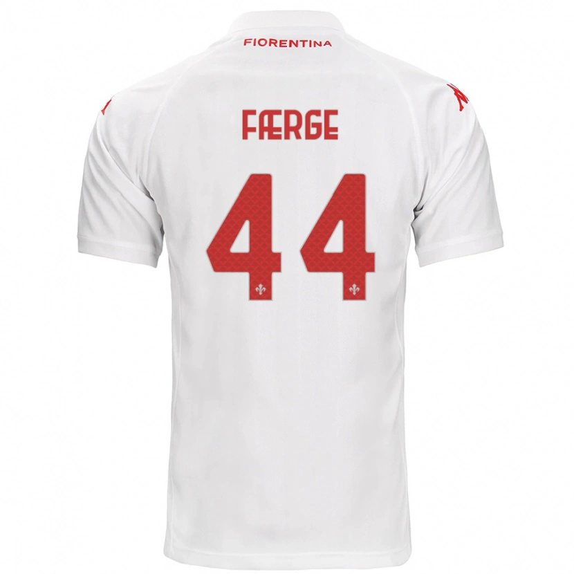 Danxen Dames Emma Færge #44 Wit Uitshirt Uittenue 2024/25 T-Shirt